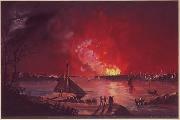 Nicolino V. Calyo Great Fire of New York china oil painting artist